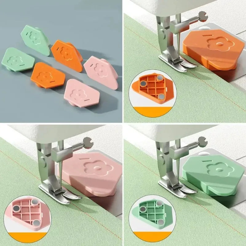 Magnetic Sewing Machine Gauge – Anti-Curl Edge Lock Positioner Sewing Machine Accessory Zpaxo