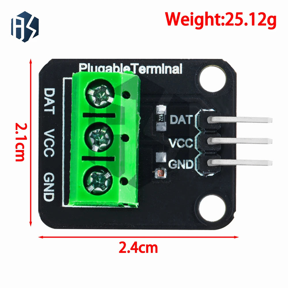 DS18B20 Temperature Sensor Module Waterproof Digital Cable Stainless Zpaxo