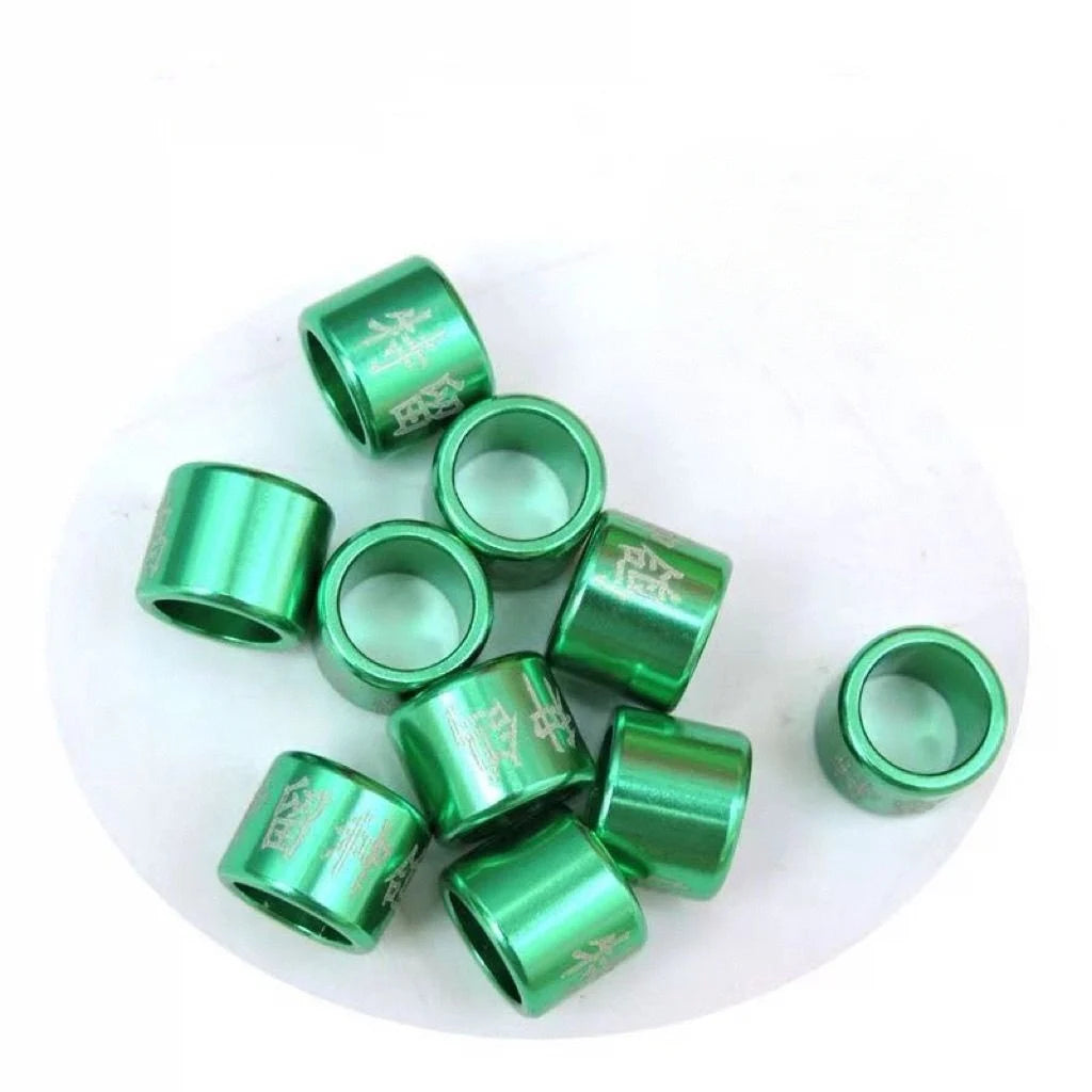 Personalized Aluminum Pigeon Rings High-quality Laser Engraved Foot Zpaxo green