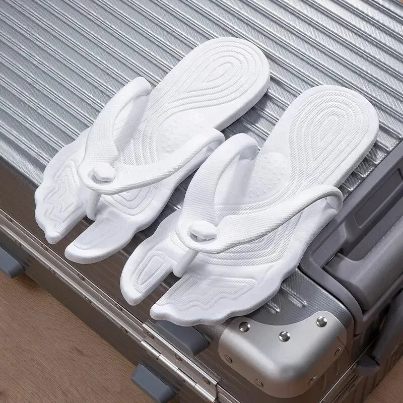 1pair Travel Folding Slippers Portable Anti-slip Hotel Bath 1 Pair