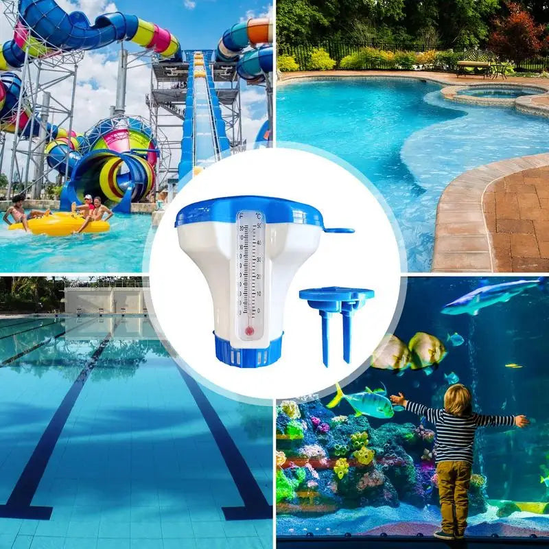 Floating Pool Dispenser Chlorine Floater Sturdy Pool Floater Swimming Pool Chlorine Portable Easy to Use for Pools Spa Pools Zpaxo