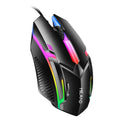 Gaming Mouse Wired M3 Colorful Glowing Electric Office Game USB Mice Zpaxo Black