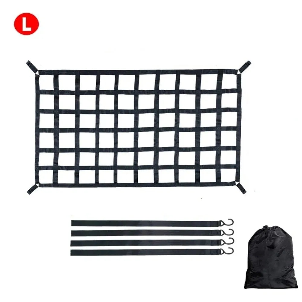 Durable Woven Material Cargo Isolation Net Good Toughness Wear Resistance Rear Cargo Net Quick Installation Zpaxo L