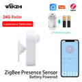 ZigBee 24G MmWave Radar Human Presence Sensor Motion Movement Occupancy Detector Battery Powered Tuya Smart Life Home Automation Zpaxo China Mainland