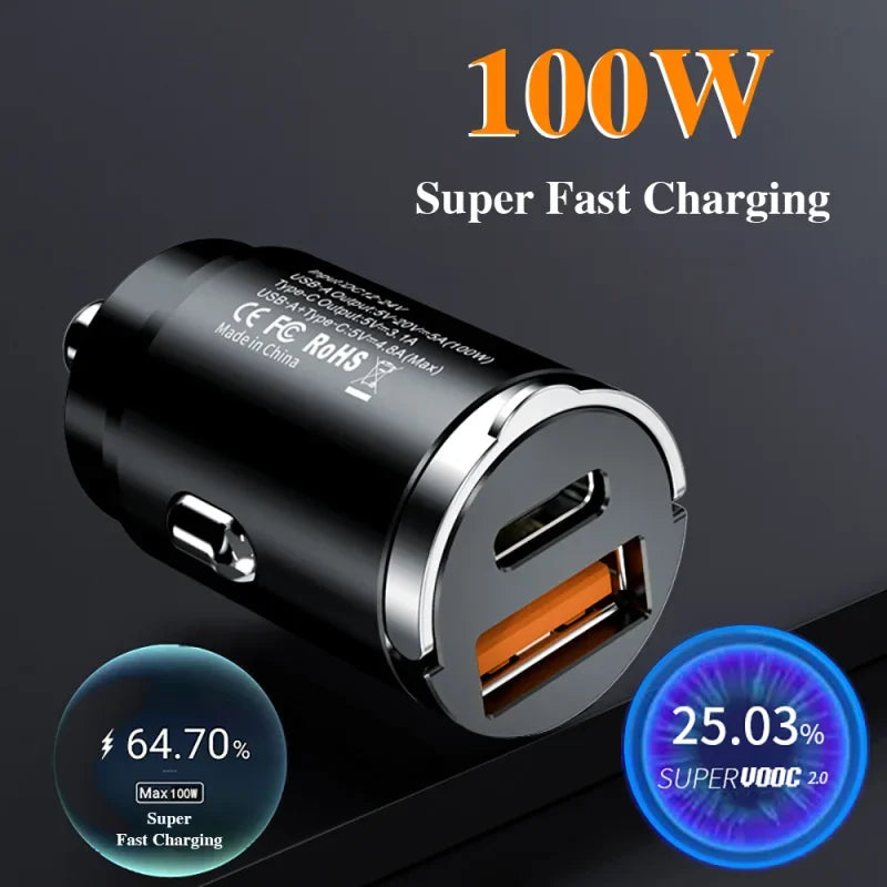100W 200W Car USB Charger Supercharging Cigarette Lighter Adapter Zpaxo