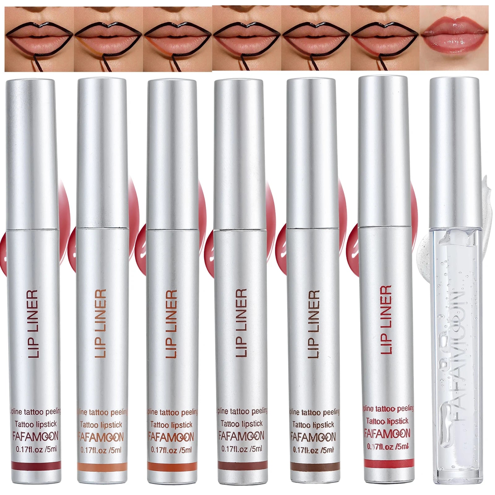 Tear-off Lip Liner Oil Moisturizing Lightweight Texture Long-lasting