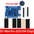 for WEMOS D1 Mini Pro – ESP8266 NodeMCU WiFi Development Board with 4MB/16MB Flash, External Antenna CP2104 USB Zpaxo CP2104 4M