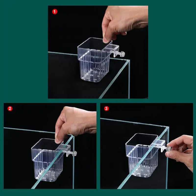 Aquarium Plant Holder Aquarium Plant Basket with Hook Fish Tank Plant Cup Aquatic Plant Cup Aquarium Decorations Plants Pot Zpaxo