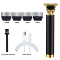 Carving Professional Hair Clipper For Men T9 Electric Hair Cutting Machine Barber Rechargeable Provide Comfortable Shave Clipper Zpaxo 061-BlackMesh