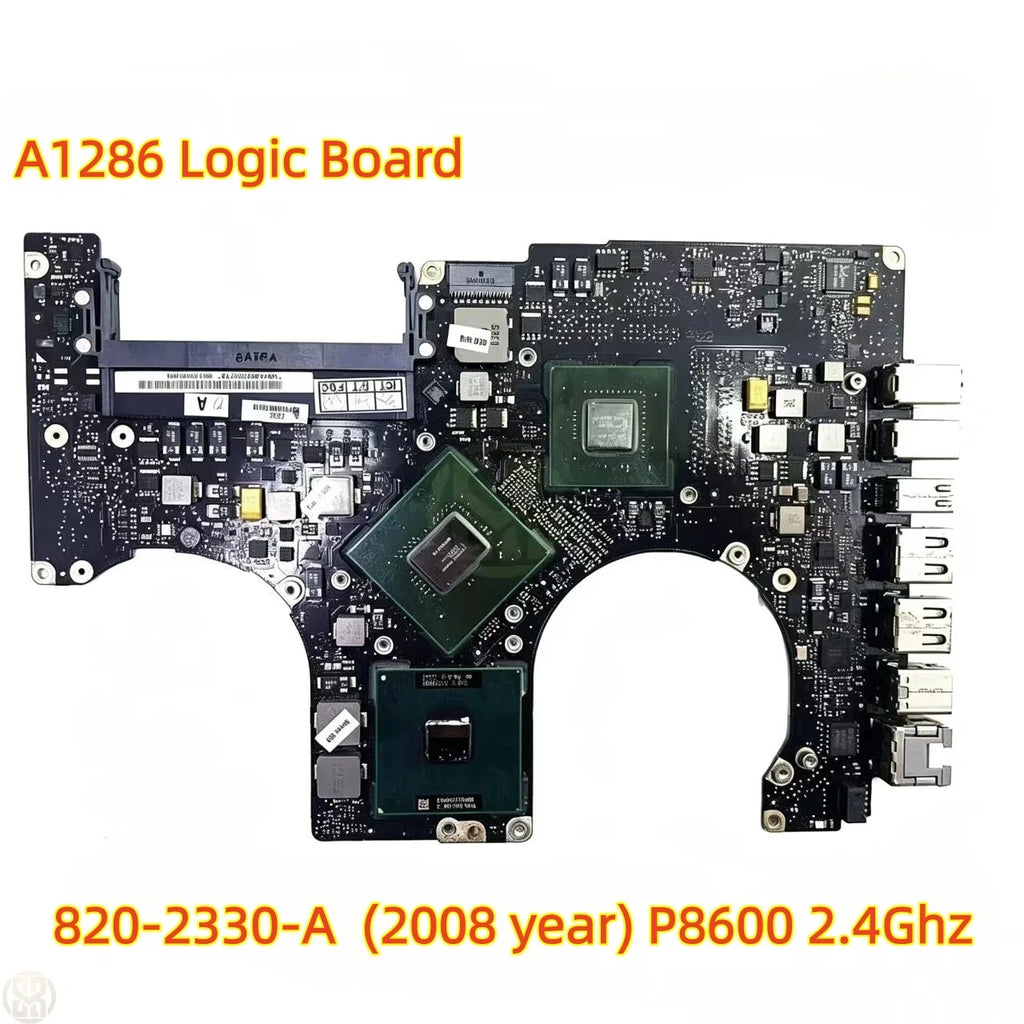 P8600 T9400 2008 Year A1286 Logic Board Apple Macbook Motherboard