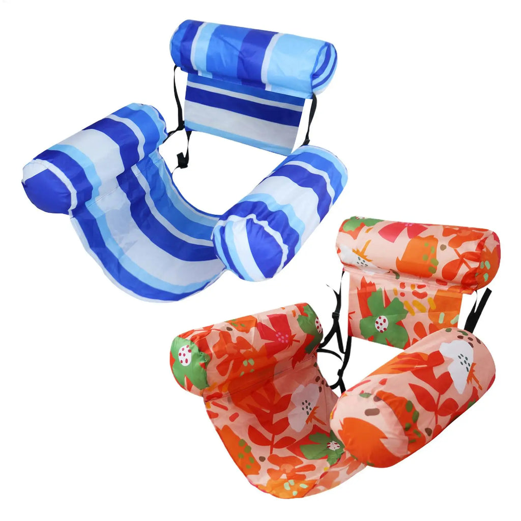 Inflatable Pool Lounger Float Water Hammock Chair Recliner Foldable