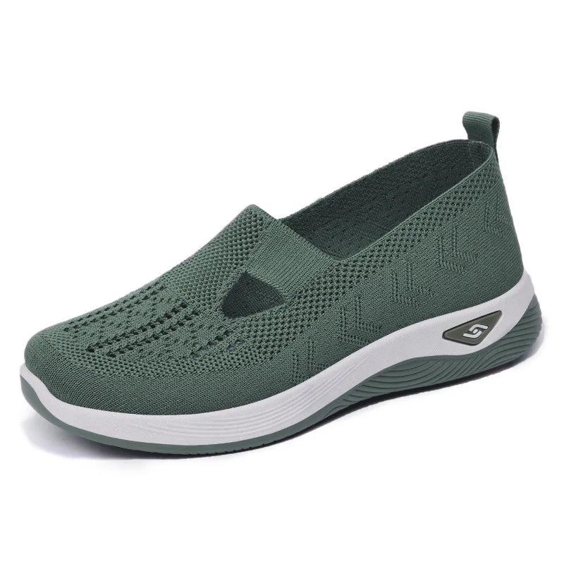 Women's Shoes Spring Middle Aged Elderly Mom Soft Soled Breathable Zpaxo