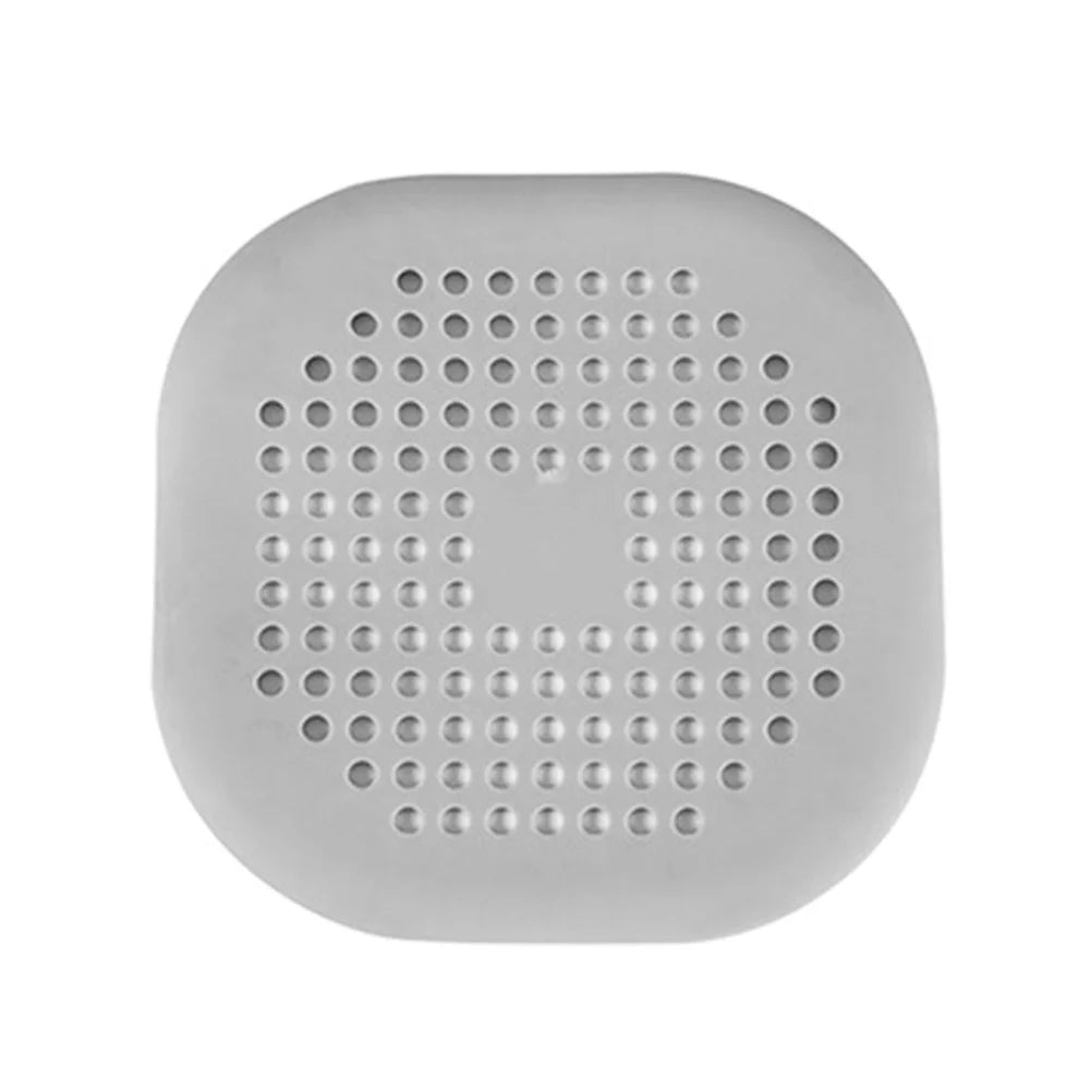 Hair Filter Sink Anti-blocking Strainer Bathtub Shower Floor Drain Zpaxo Flat gray