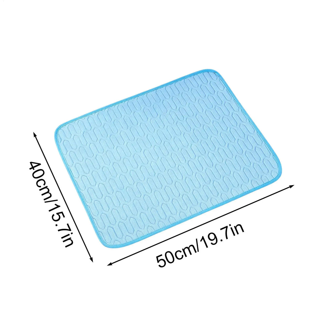 Dog Cooling Pad Washable Portable Non-Slip Summer Pad Cooling Dog Mat For Sleeping Resting Camping Travel Indoor Backyard Sofa Zpaxo