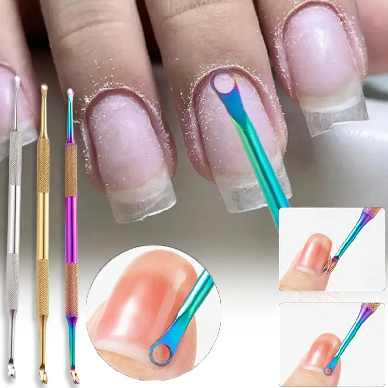 Dual-headed Stainless Steel Cuticle Tool Dead Skin Remover Nail