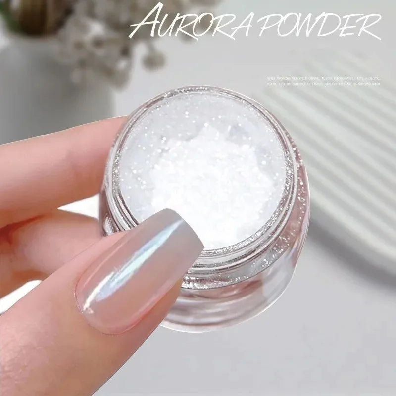 Mirror Plating Crystal Powder Nail Art Gloss Ice Transparent Smooth