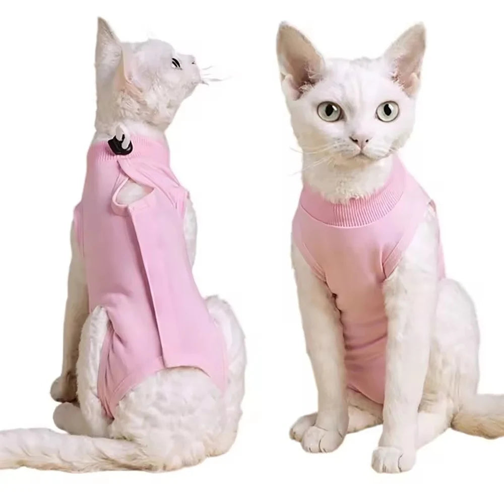 Cat Weaning Suit Anti-licking Recovery Clothes After Surgery Soft Zpaxo
