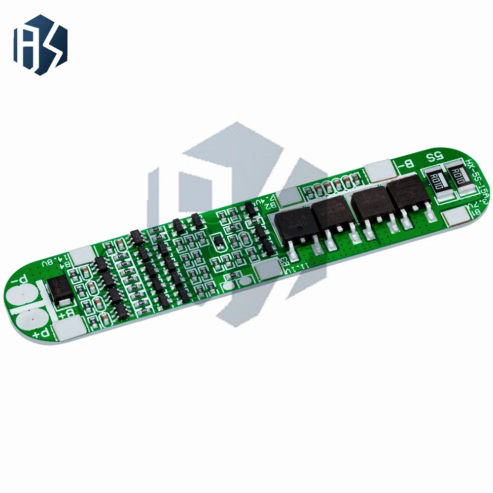 5S 18 5-21V 15A Triple Protection BMS Battery Management Module 18650 Zpaxo