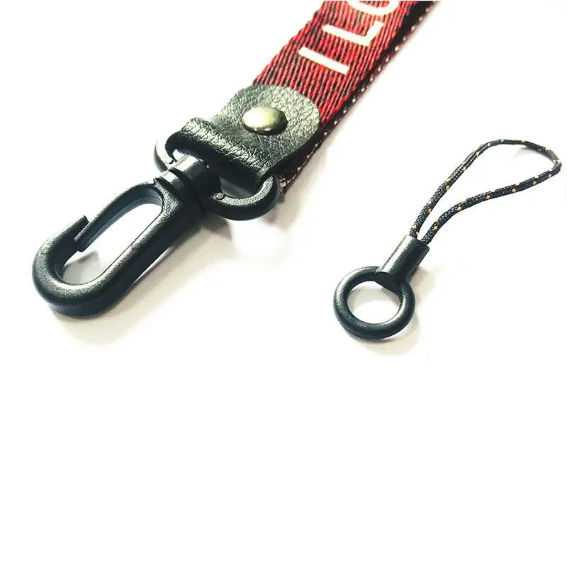 Fashionable Hook Buckle 2 in 1 Detachable Jacquard Embroidery Wide Hanging Neck Long Shoelace Mobile Phone Case Universal Hang R Zpaxo