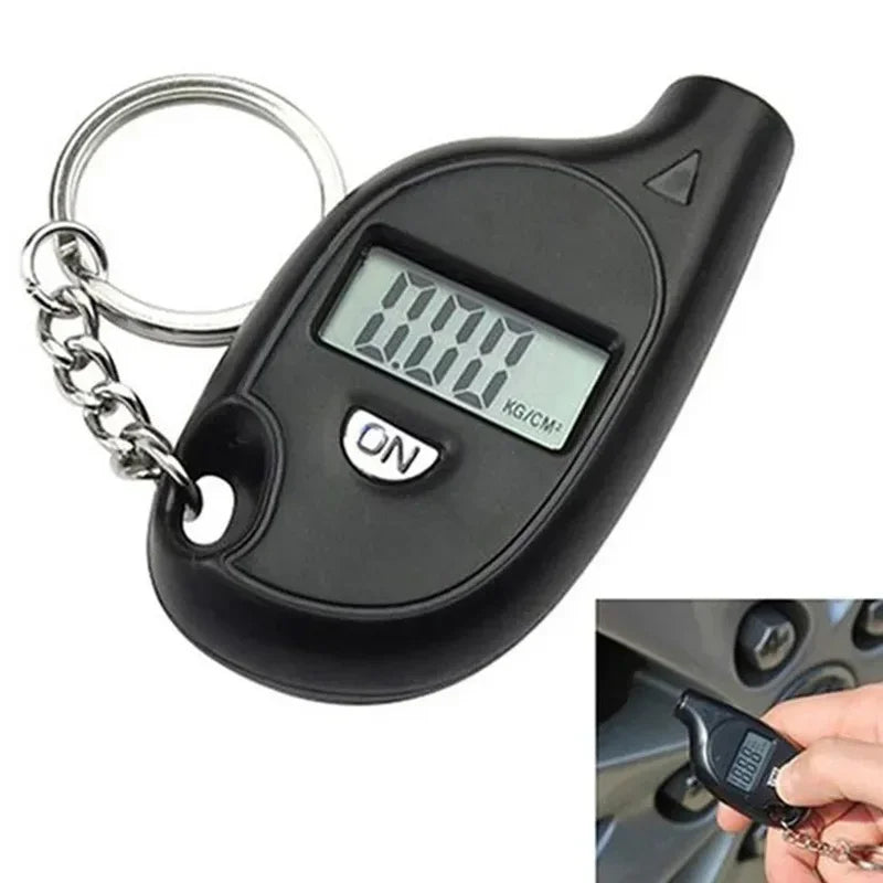 Portable Car Tire Pressure Tester Digital LCD Display Truck Bicycle