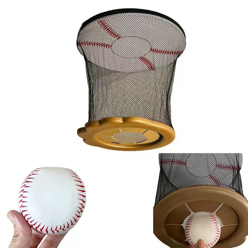 Ceiling Baseball Toy Training Equipment Mini Overhead Sports Goal Portable Indoor Mini Baseball Hoops Game Toys For Kids Adults Zpaxo