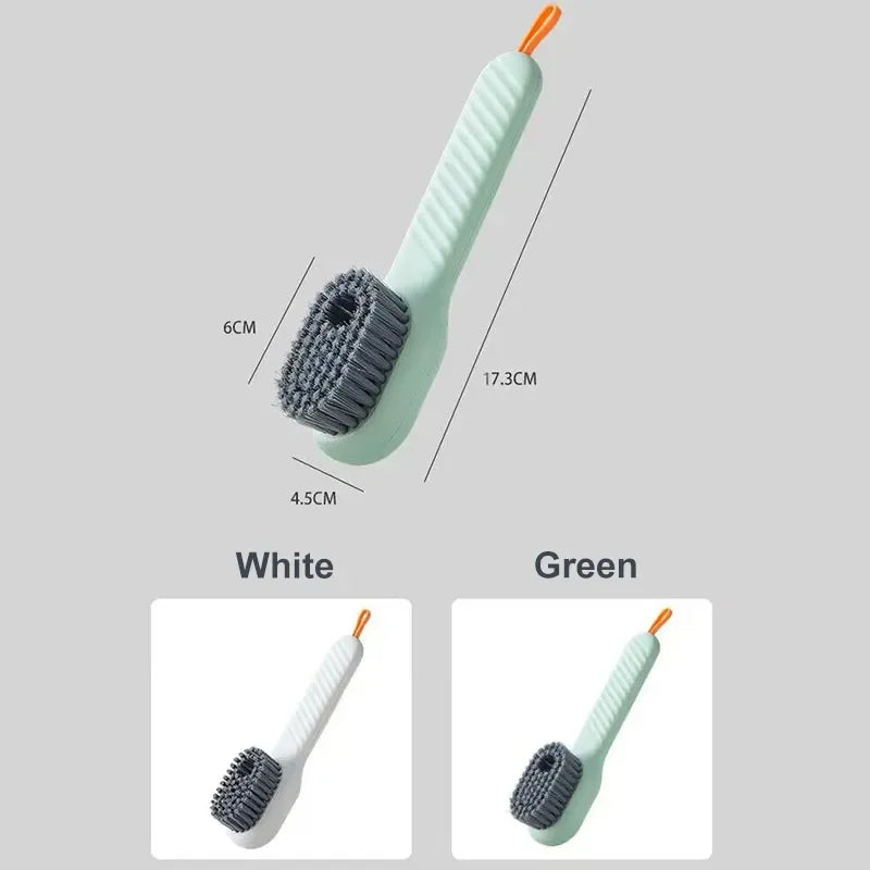 16-1PCS Multifunction Cleaning Shoe Brush Soft Automatic Liquid Shoe Brush Long Handle Clothes Soap Brush With Hook Clean Tool Zpaxo