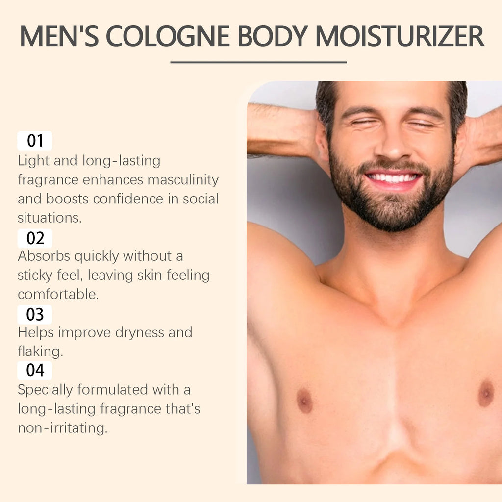 Men's Collagen Body Moisturizer – Woody Scented Body Lotion Men's Body Moisturizer Zpaxo