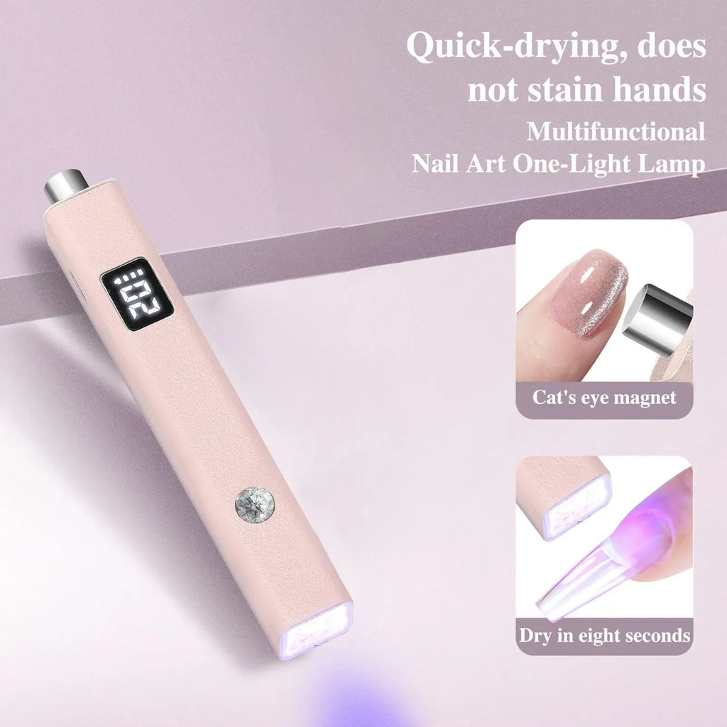 Mini UV Gel Nail Lamp – Portable Rechargeable Curing Light UV Gel Nail Lamp Zpaxo