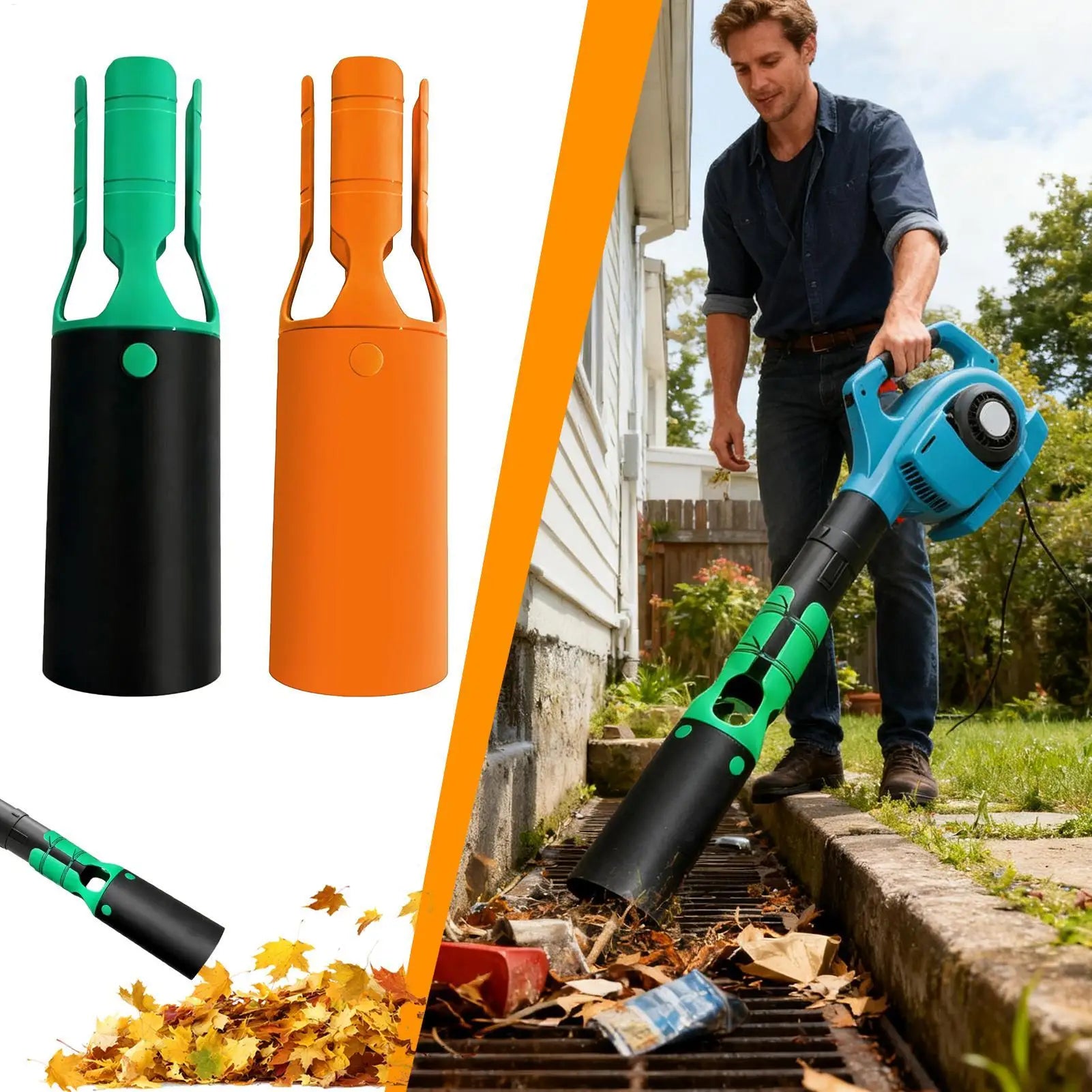Universal Leaf Blower Nozzle Attachment Turbo Air Flow Booster