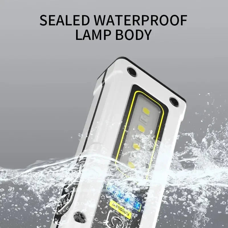 5-in-1 LED Flashlight Keychain – SOS Alarm, Magnet & Power Bank Emergency LED Flashlight Zpaxo