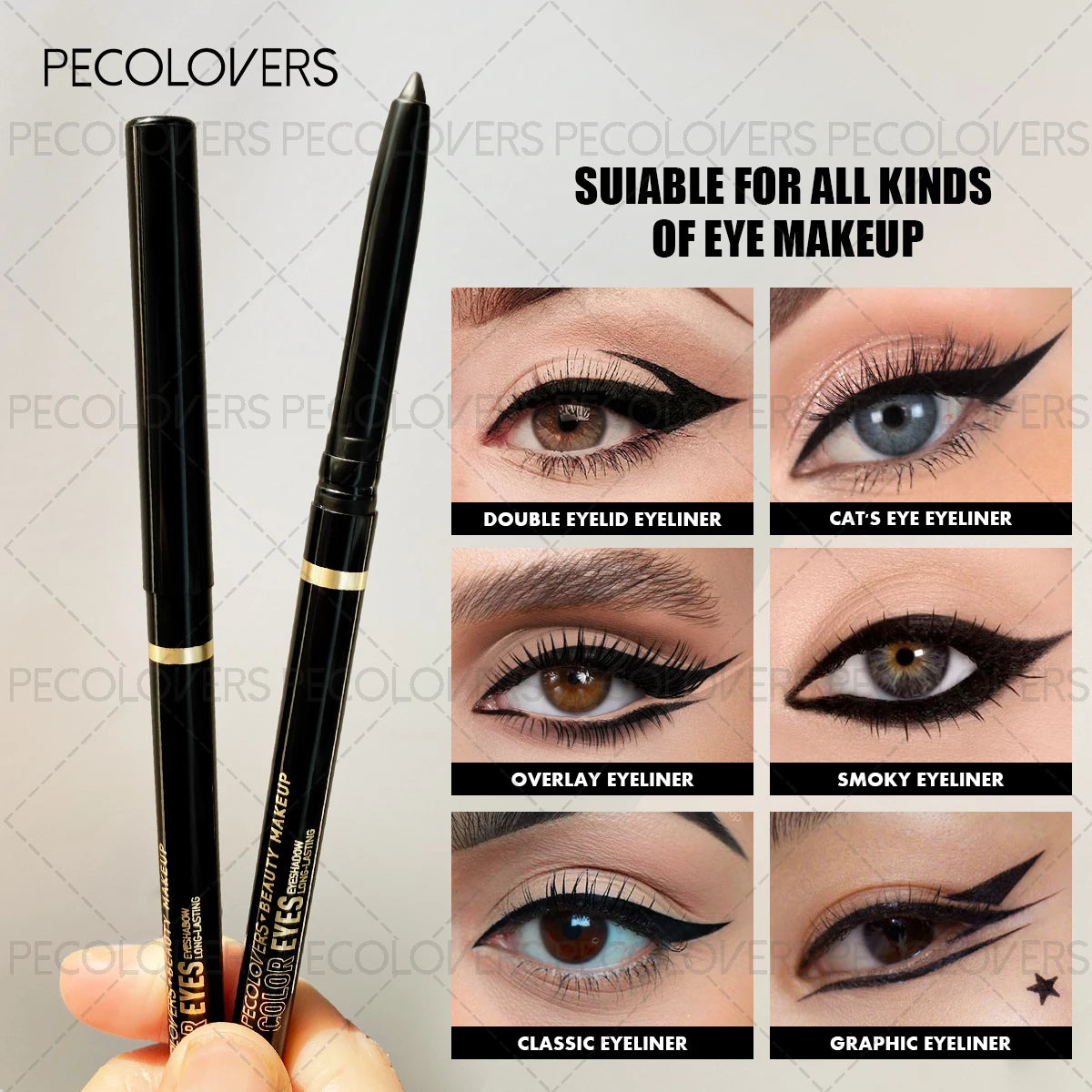 2PCS Green Matte Waterproof Eyeliner Gel Pencils – Creamy And Smooth Texture, Easy to Apply, Sweat-Proof And Long-Lasting Zpaxo