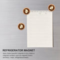 Japanese Wooden Fridge Magnet Doorbell Floral Pattern Beech Wood