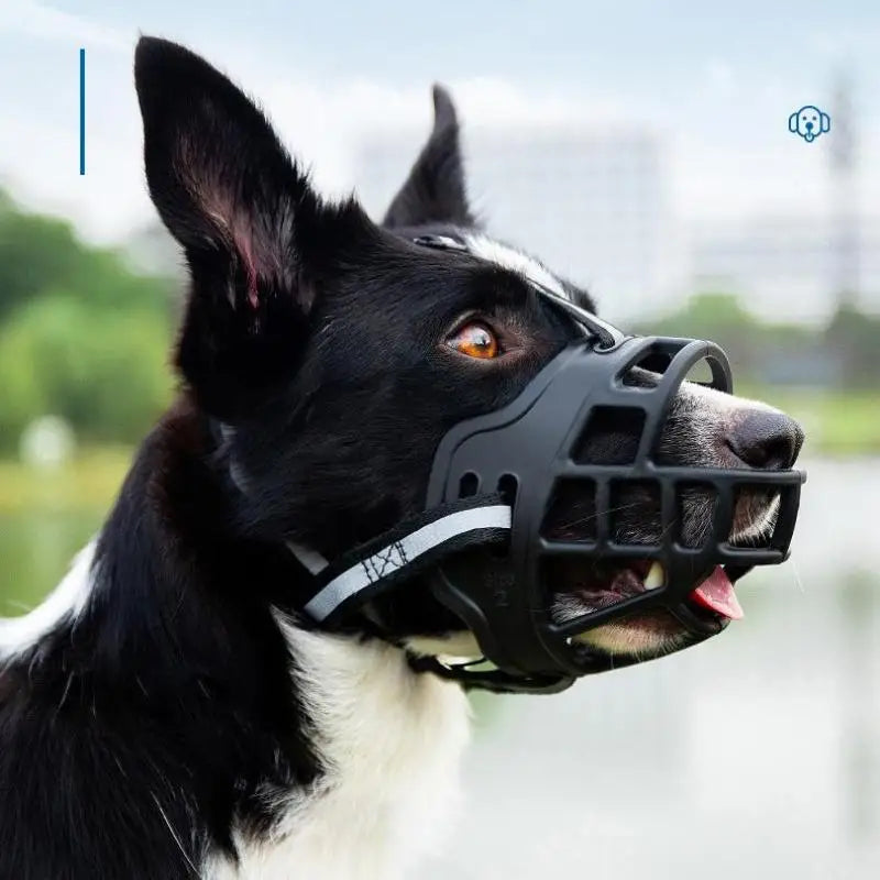 Pet Reflective Breathable Basket Muzzle Guard Against Biting And Barking Medium And Large Dog Mask Anti-barking Muzzle For Pets Zpaxo