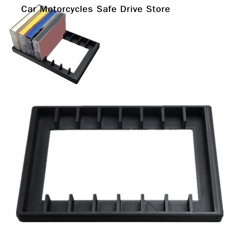 Cassette Tape Storage Rack Audio Holder 8 Slot Total Organizer Studio