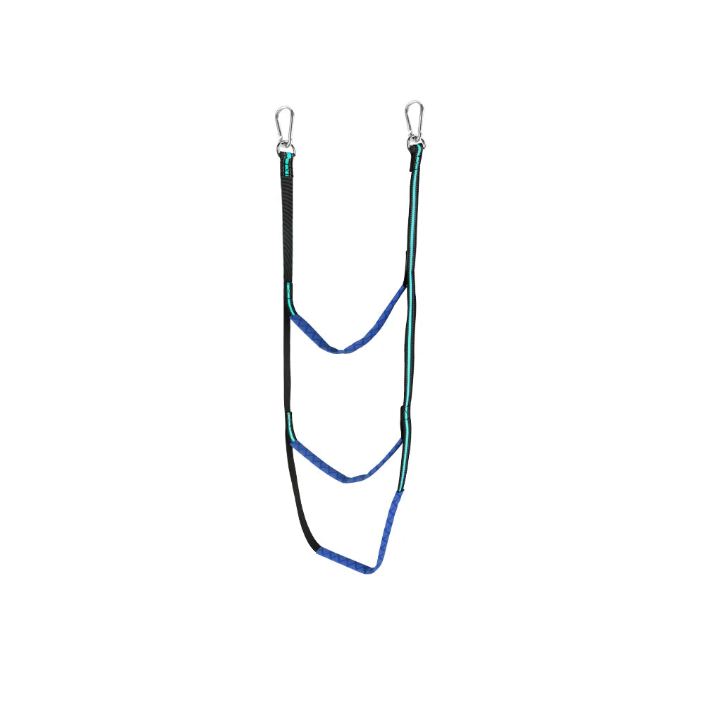 Launching Ladder Boat Folding Ladder Portable Yacht Boat Side Hanging Ladder 3/4/5 Step Boat Rope Ladder Boarding Soft Ladder Zpaxo Blue 3 Step