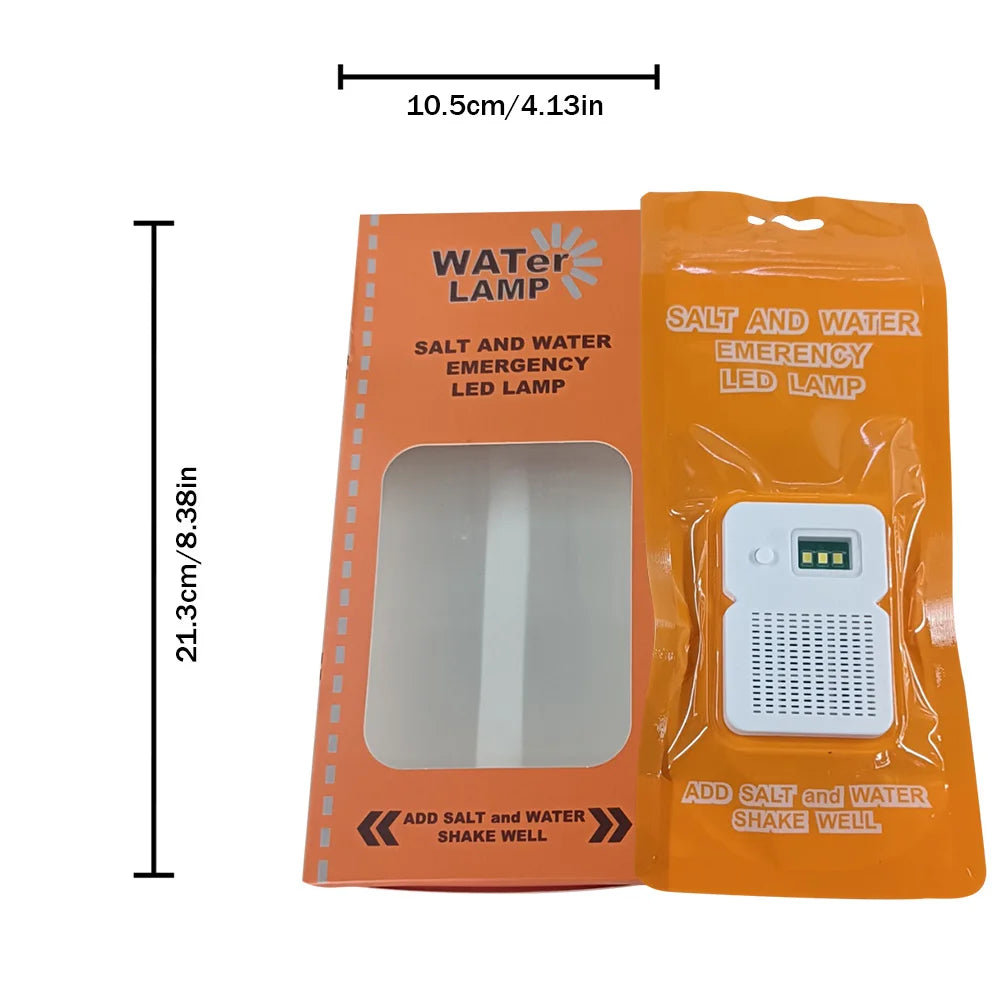 LED Salt Water Emergency Lamp 50LM Portable Camping Waterproof Zpaxo D