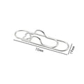 5-Pack Heart Shaped Metal Pen Clips – Notebook Fasteners