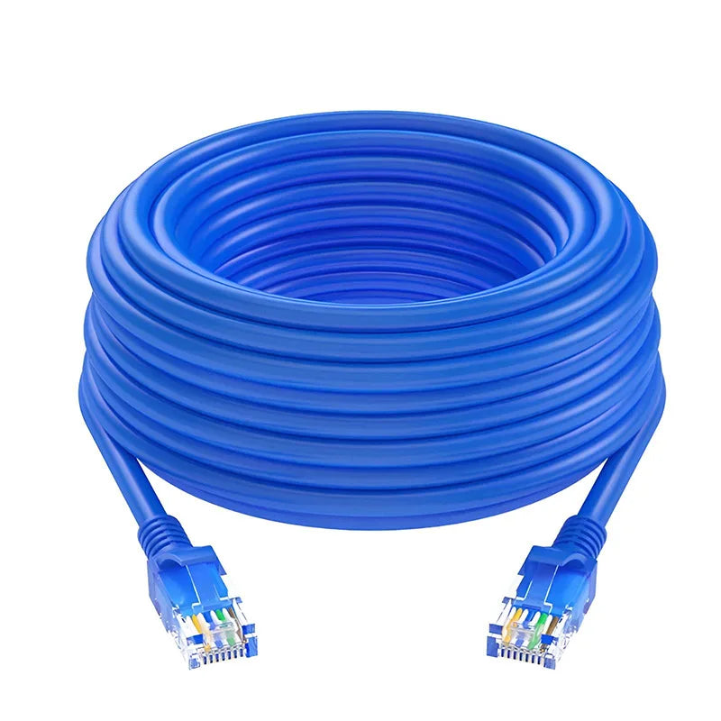 Cat6 Ethernet Cable LAN Network Cat6 Rj45 Speed Network Cable 10Gbps 1000Mhz For Router For Desktop Computers PC Modem Routerem Zpaxo Blue 1m