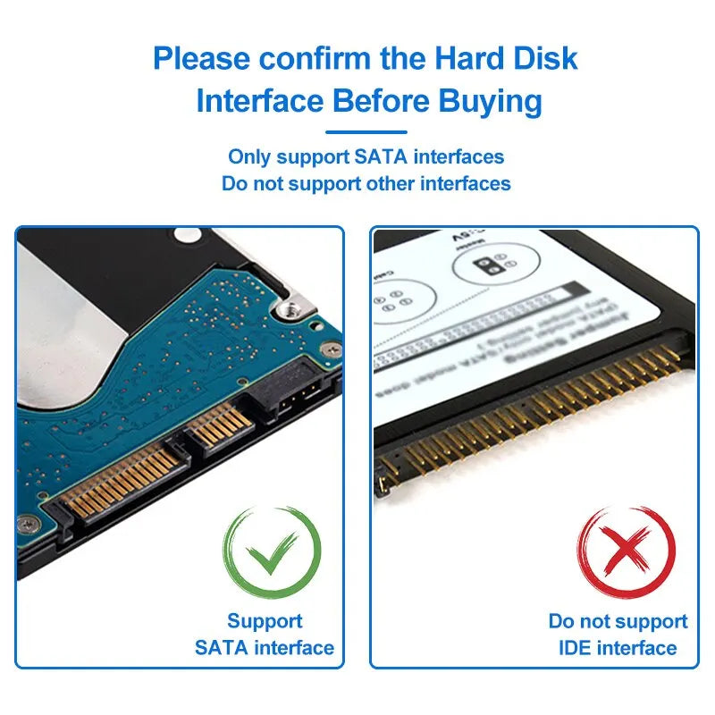 USB 3.0 To SATA Dual Bay RGB Lamp Effect Hard Disk 2.5/3.5 Inch Hard Drive Enclosure Docking Station Offline Clone HDD SSD Zpaxo