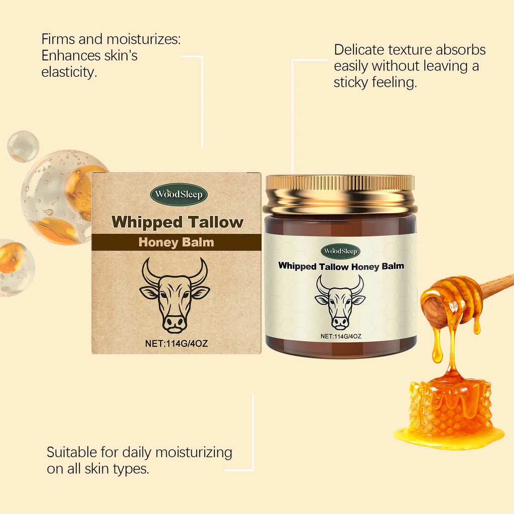 WOODSLEEP Tallow Honey Balm – Nourishing Firming Body Cream Body & Face Cream Zpaxo