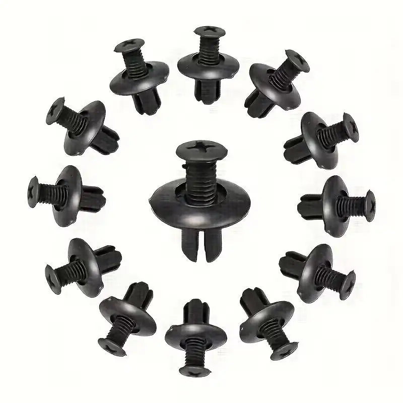 50pcs Automotive Fastener Clip Set, Car Door Bumper Rivet Accessories, Fixing Clips for Body Trim Zpaxo