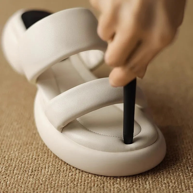 Soft-soled Sandals Slippers Women's Summer Muffin Thick-soled Slipper