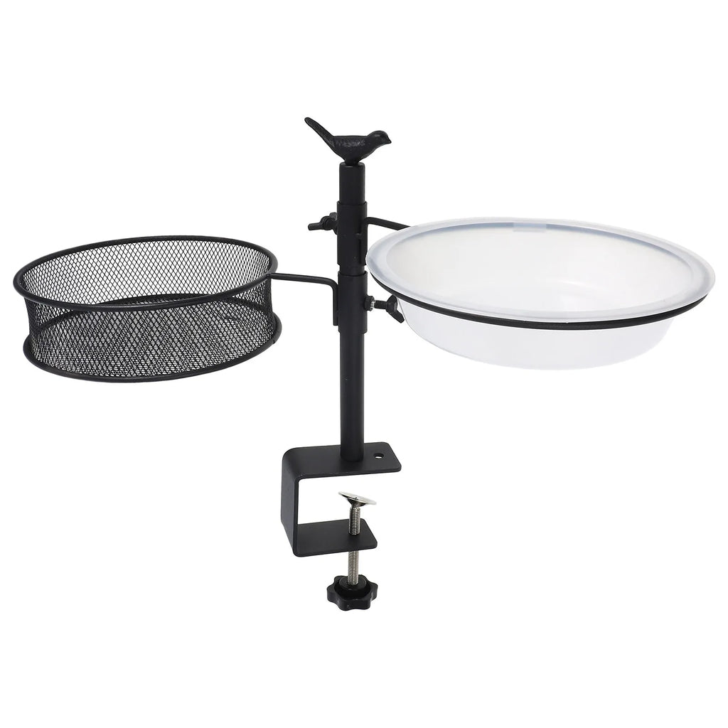 Detachable Bird Feeder Hanger Bath Stand Feeding Station Outdoor Deck
