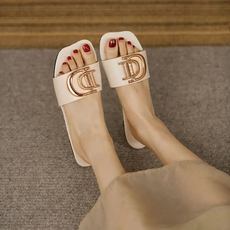 Slipper for Women 2023 Summer New Beach Shoes Slippers Women Flat Non-slip Sandales Femmes été Slides Women Zpaxo