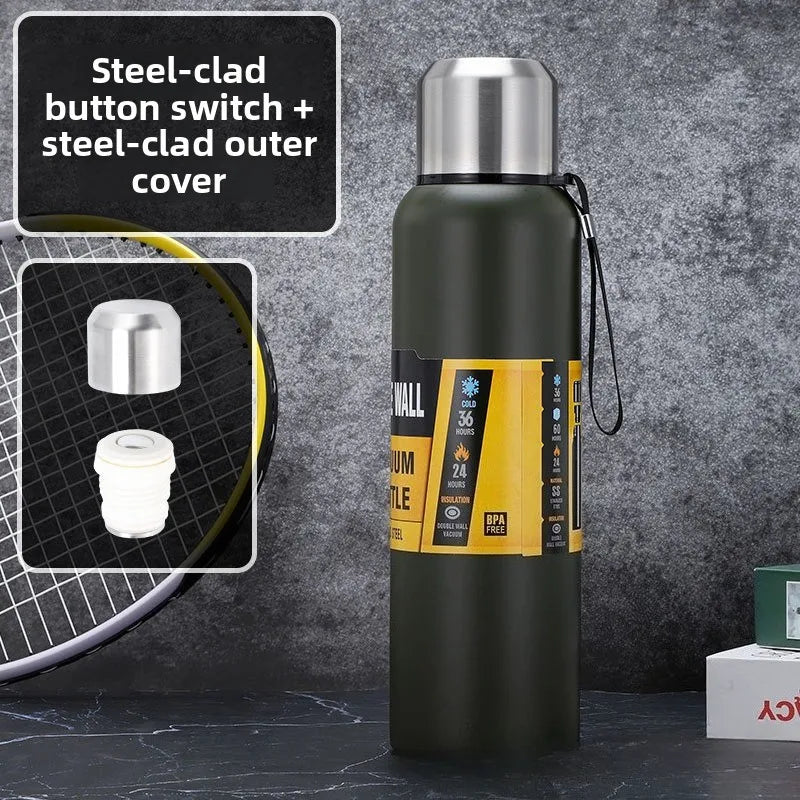 Vacuum Insulated Stainless Steel Tumbler with Rope | 500–1500ml