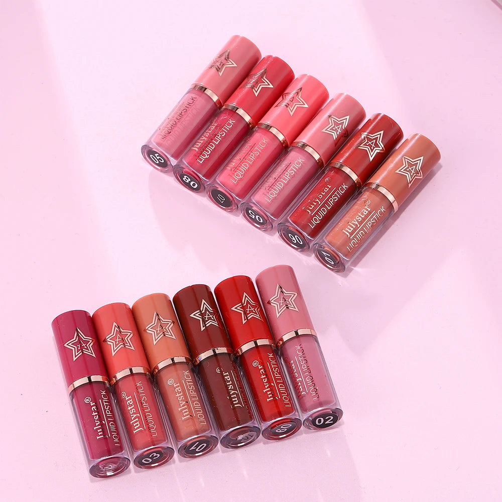 Silky Matte Lip Lacquer Long-Wear Non-Drying Lip Gloss Natural Contour Kiss-Proof Non-Transfer Daily Lip Glaze Beauty Cosmetics Zpaxo