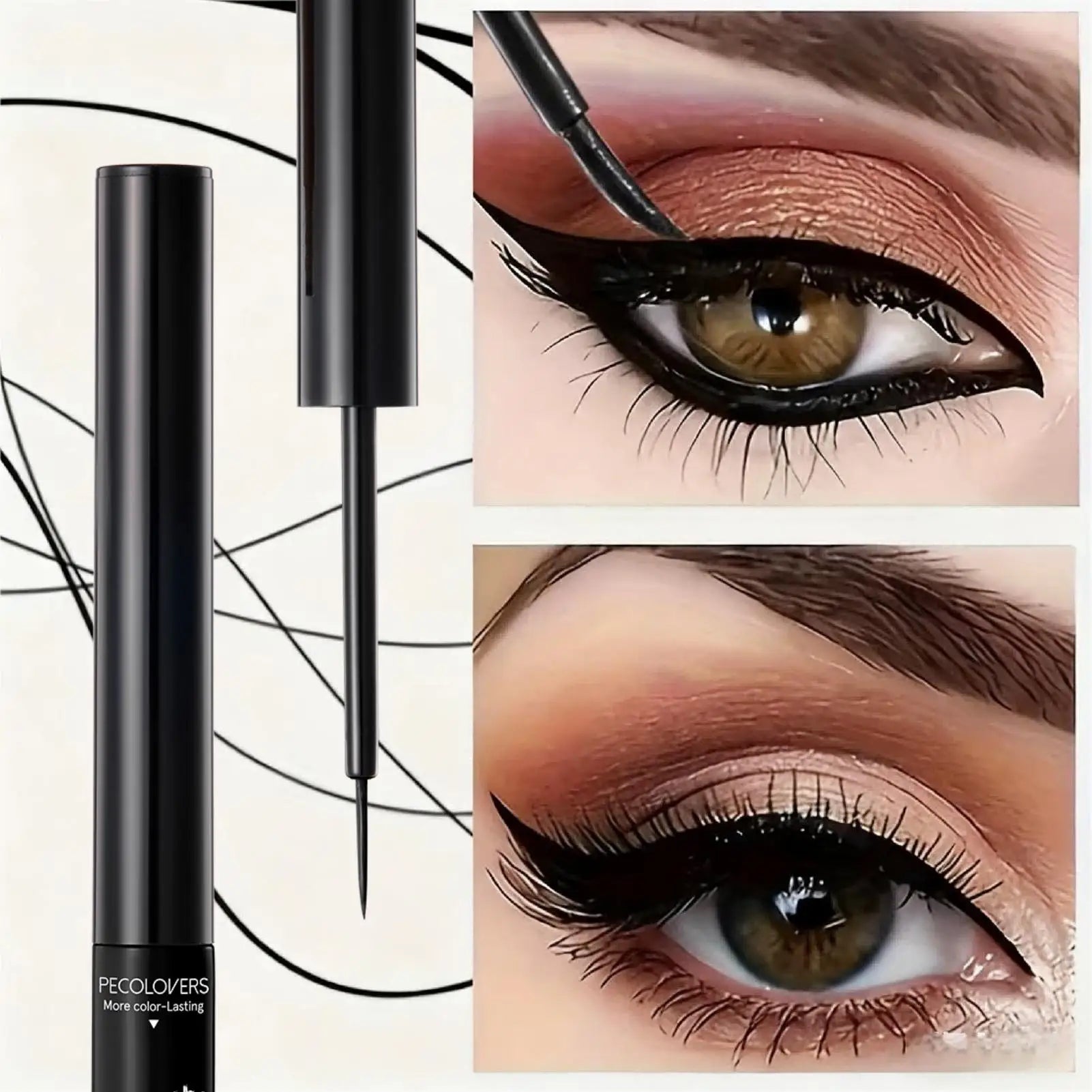 Quick-dry Black Eyeliner Pen Waterproof Sweat-resistant Zpaxo