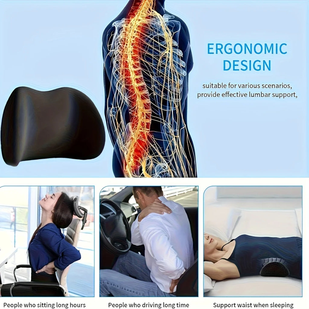 Ergonomic Office Furniture Cushion Bed Lumbar Support Pillow Sleeping