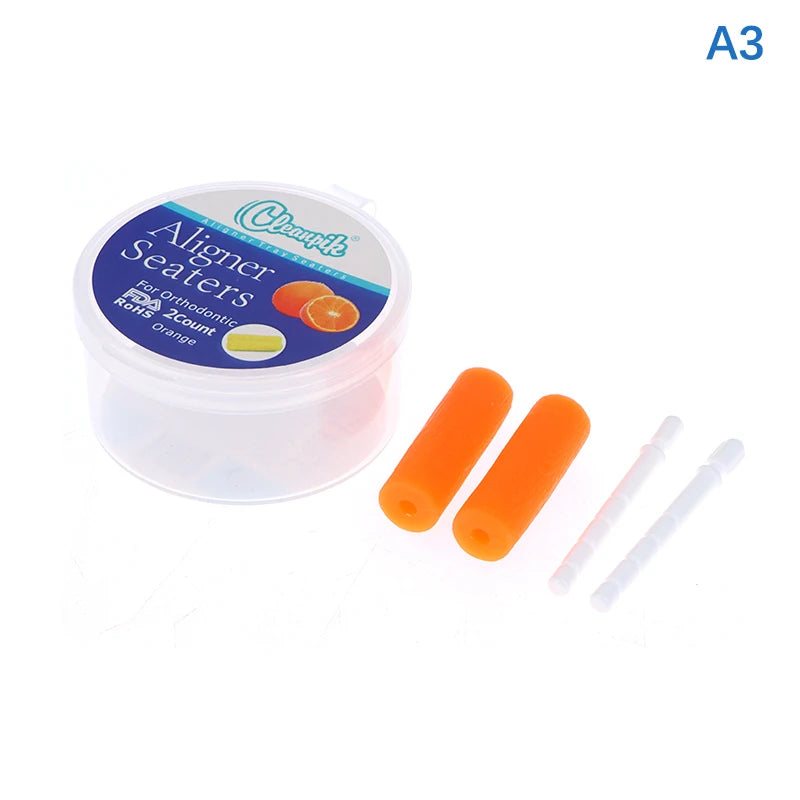 2pcs Teeth Chewie for Patient Tooth Aligner Chewies Aligners Tray Brackets Dental Ortodoncia Teeth Whitening With Box Zpaxo A3