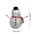 Creative Winking Snowman Statue Built-In Projector Speaker Singing Interactive Xmas Sculpture Cute Animated Snowman Ornaments Zpaxo A